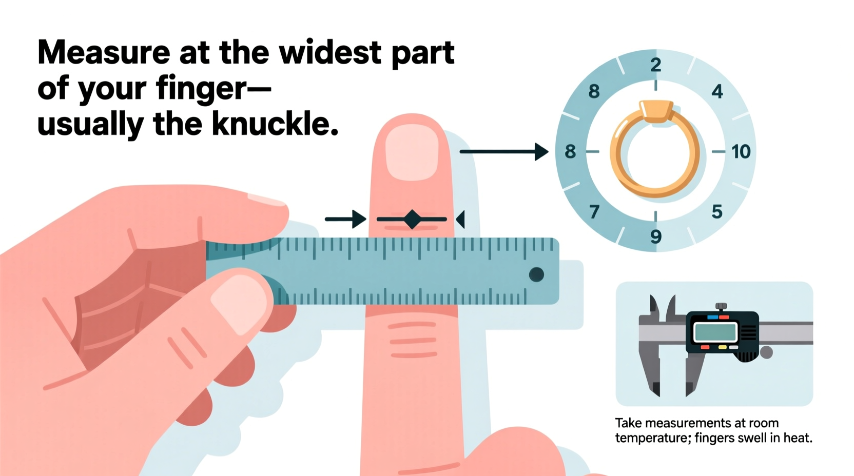 step by step guide how to accurately measure your finger for the perfect index ring fit