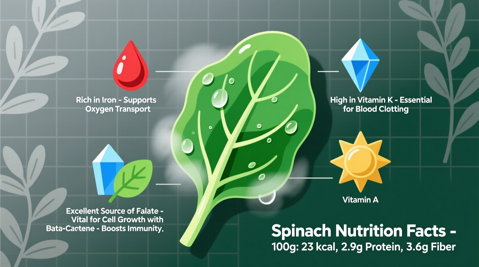spinach dietary information