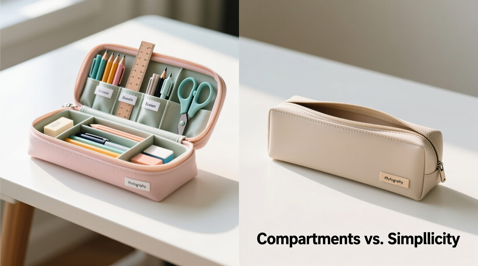 pencil case with compartments vs simple is the extra space really worth it