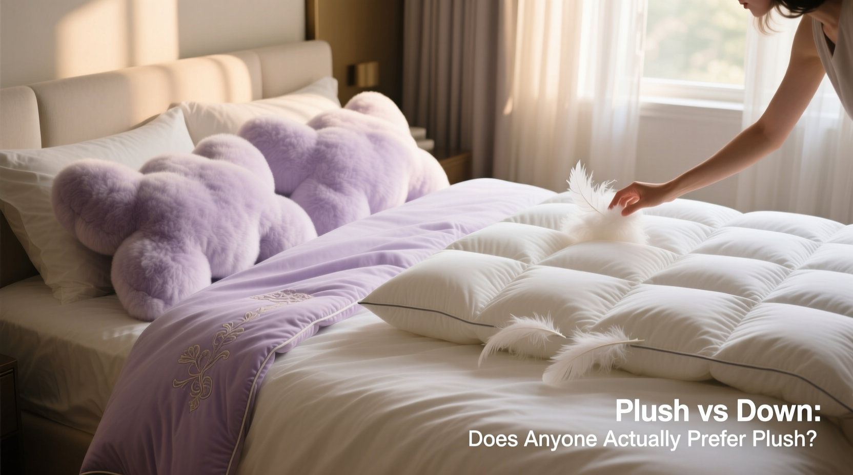 plush bedding vs down comforter does anyone actually prefer plush