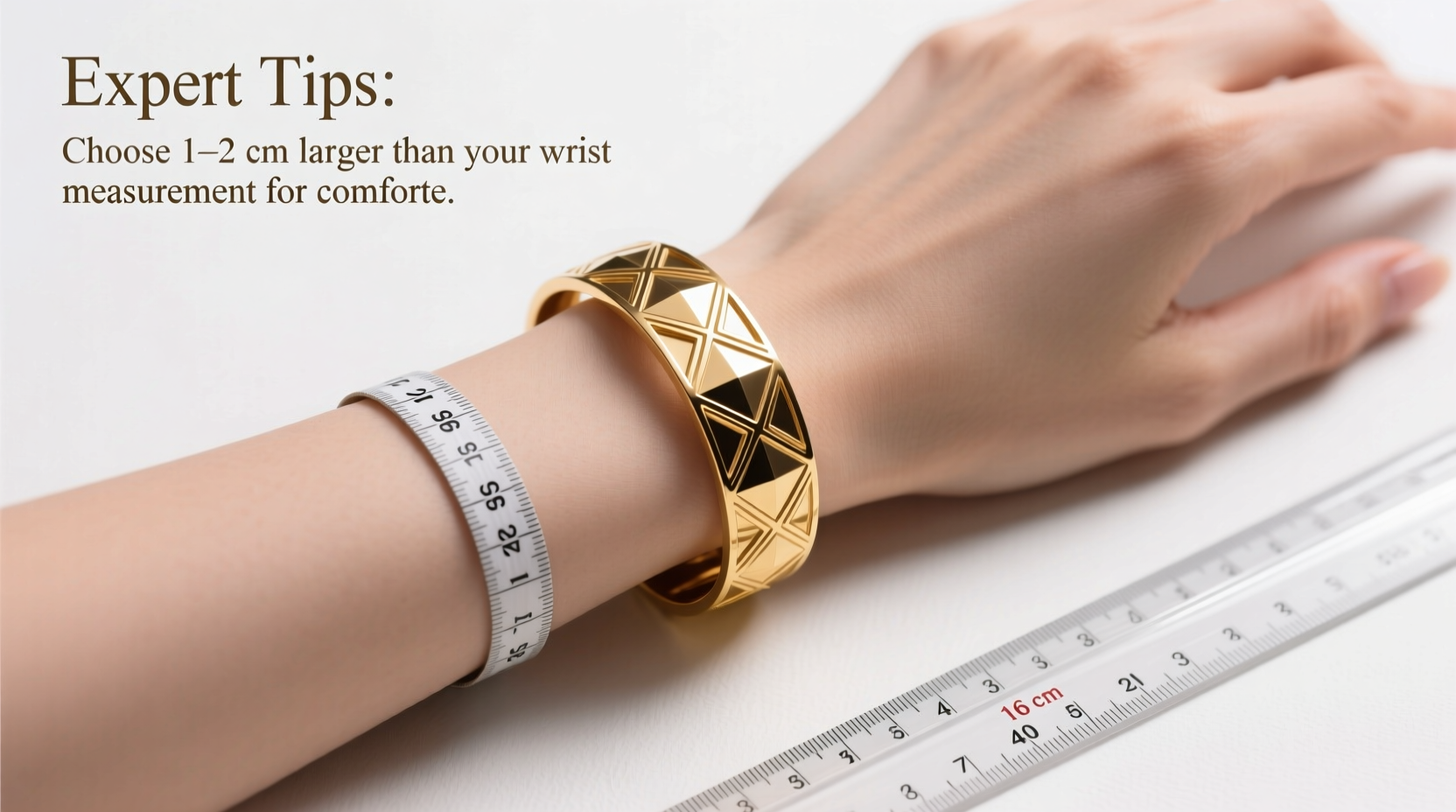expert tips to measure and choose the perfect designer bangle size for your wrist
