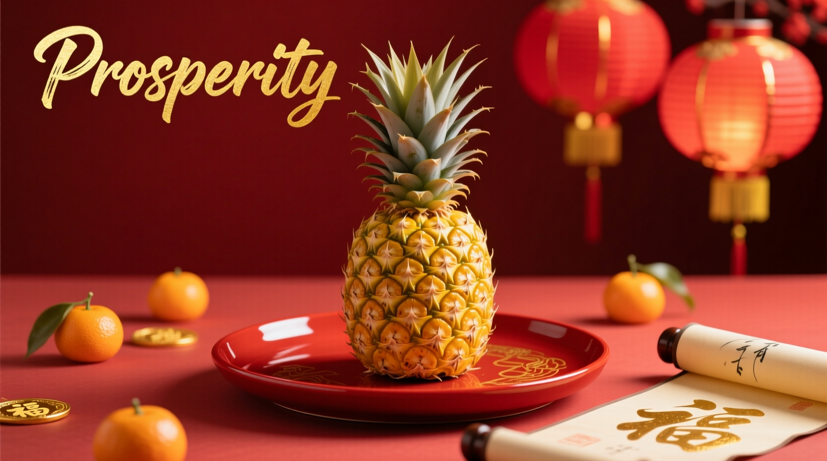 Pineapple Symbolizes Prosperity in Chinese New Year