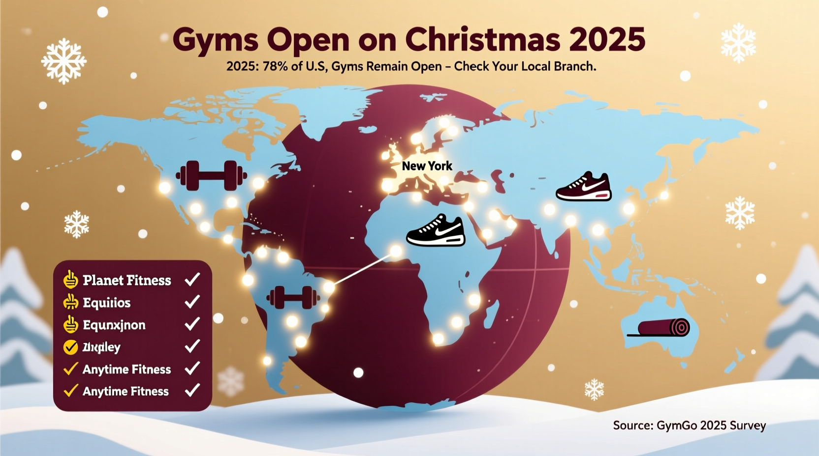 what gym is open on christmas