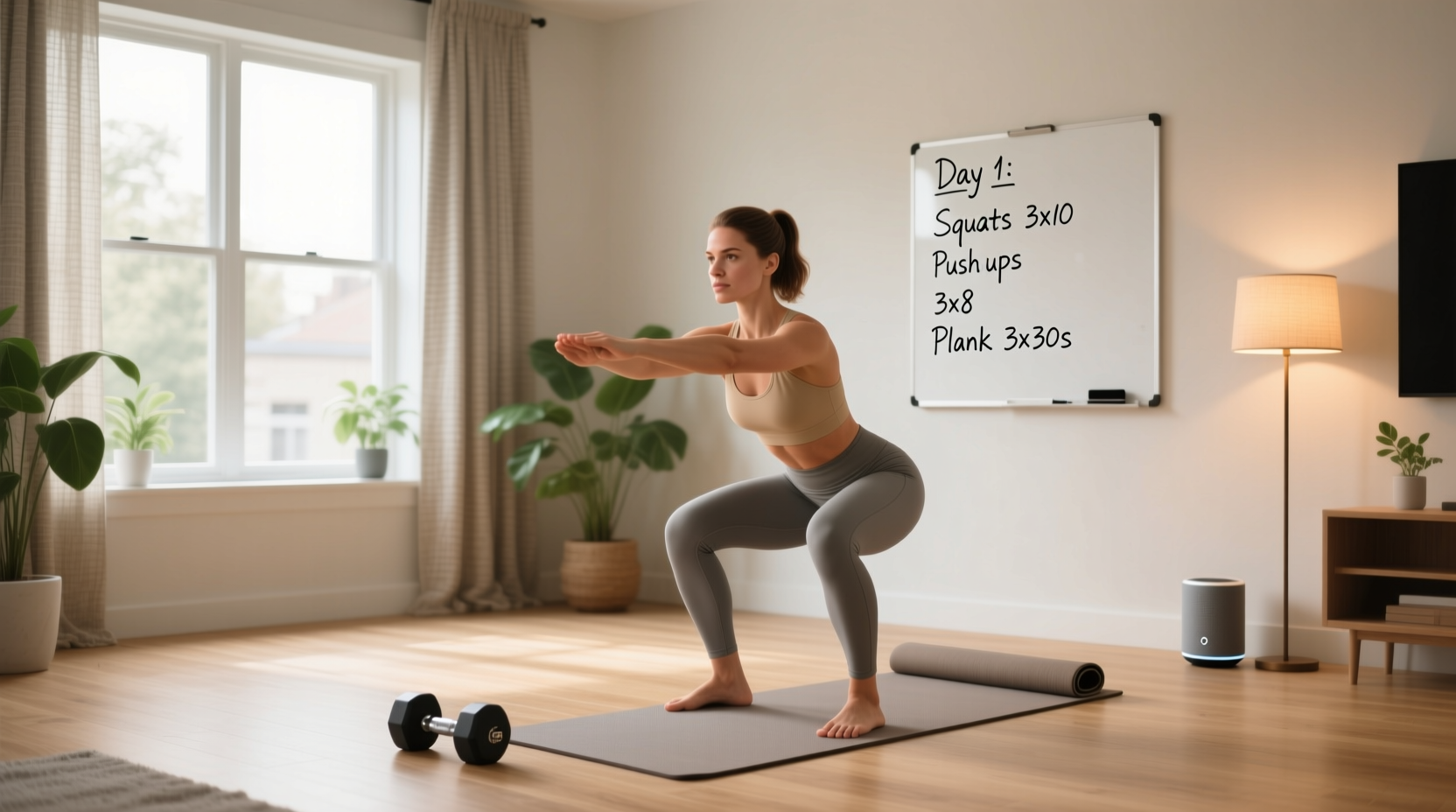 beginner strength training at home