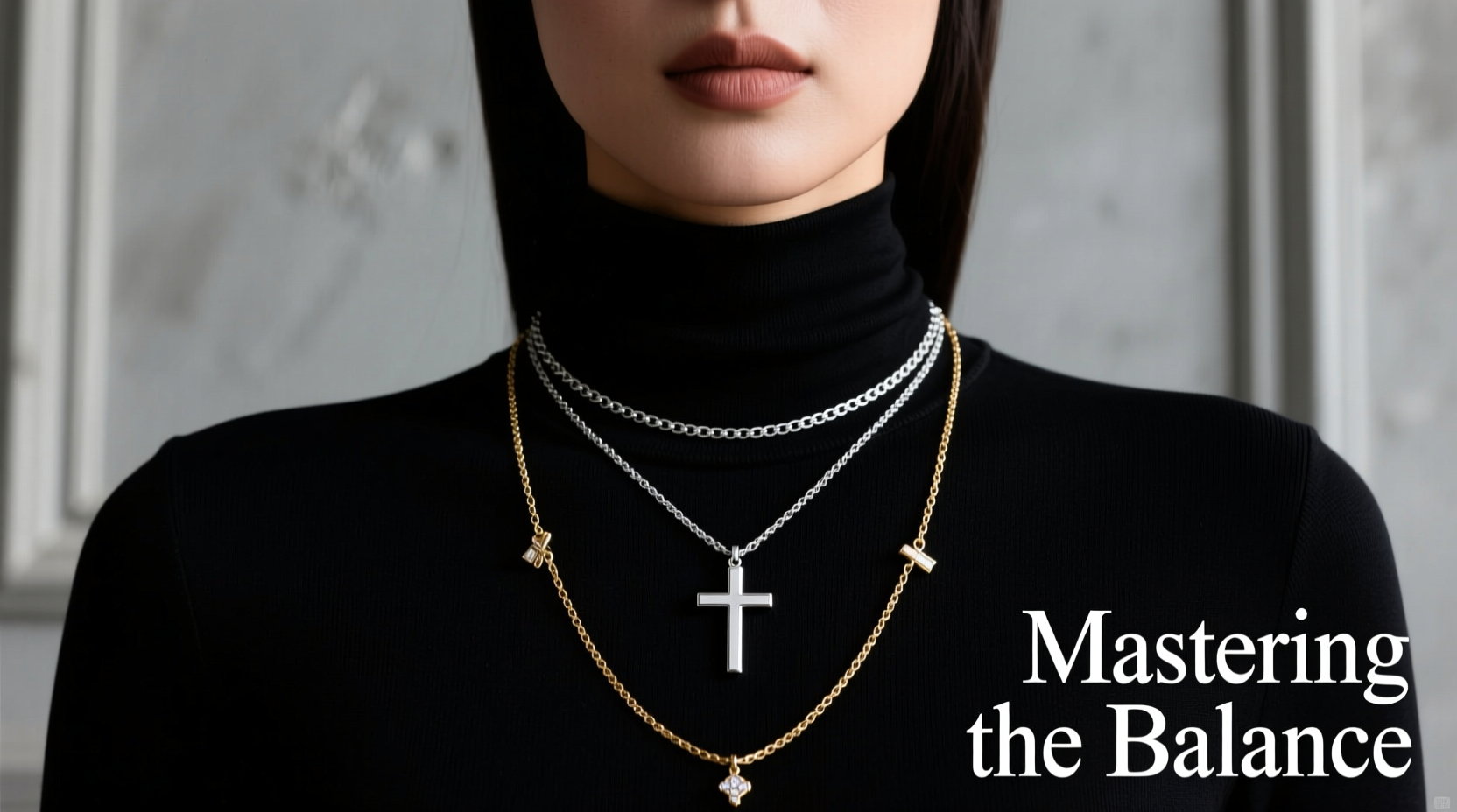 mastering the art of pairing clavicle chains with cross pendants for a balanced look