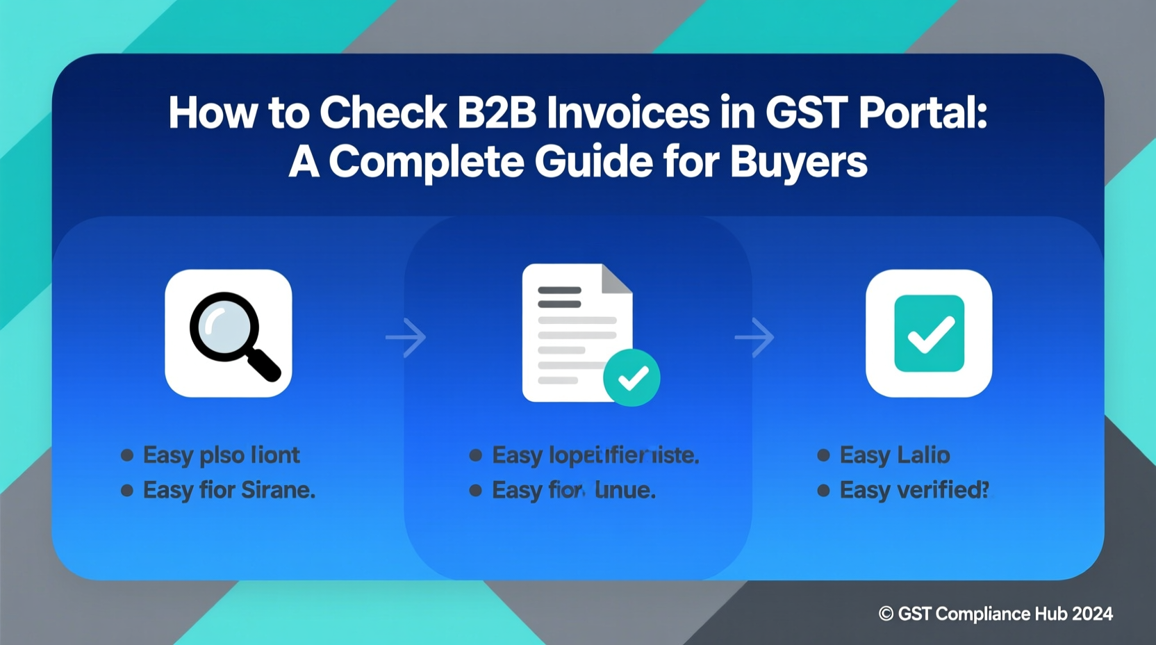 how to check b2b invoices in gst portal