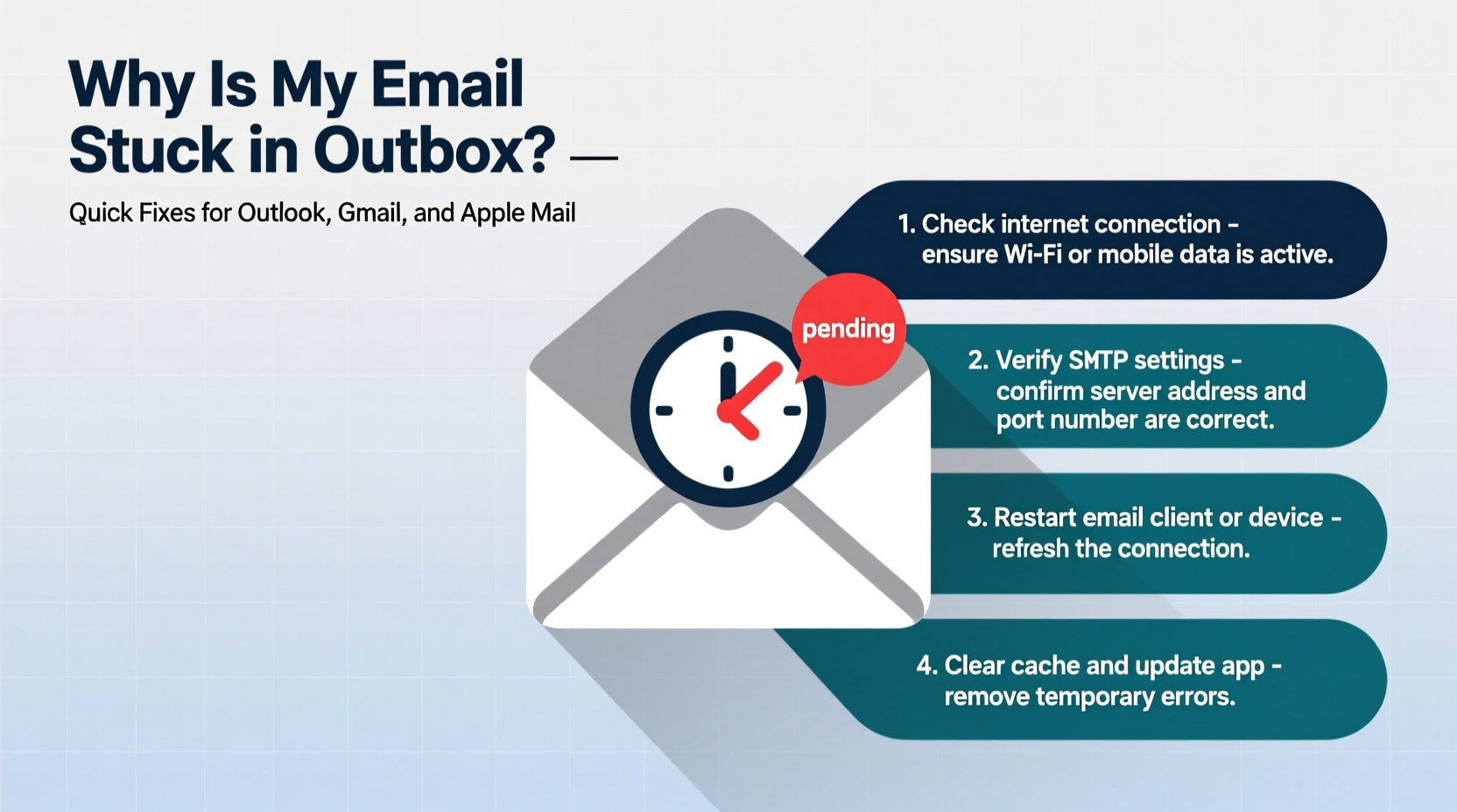 why is my email stuck in outbox troubleshooting tips