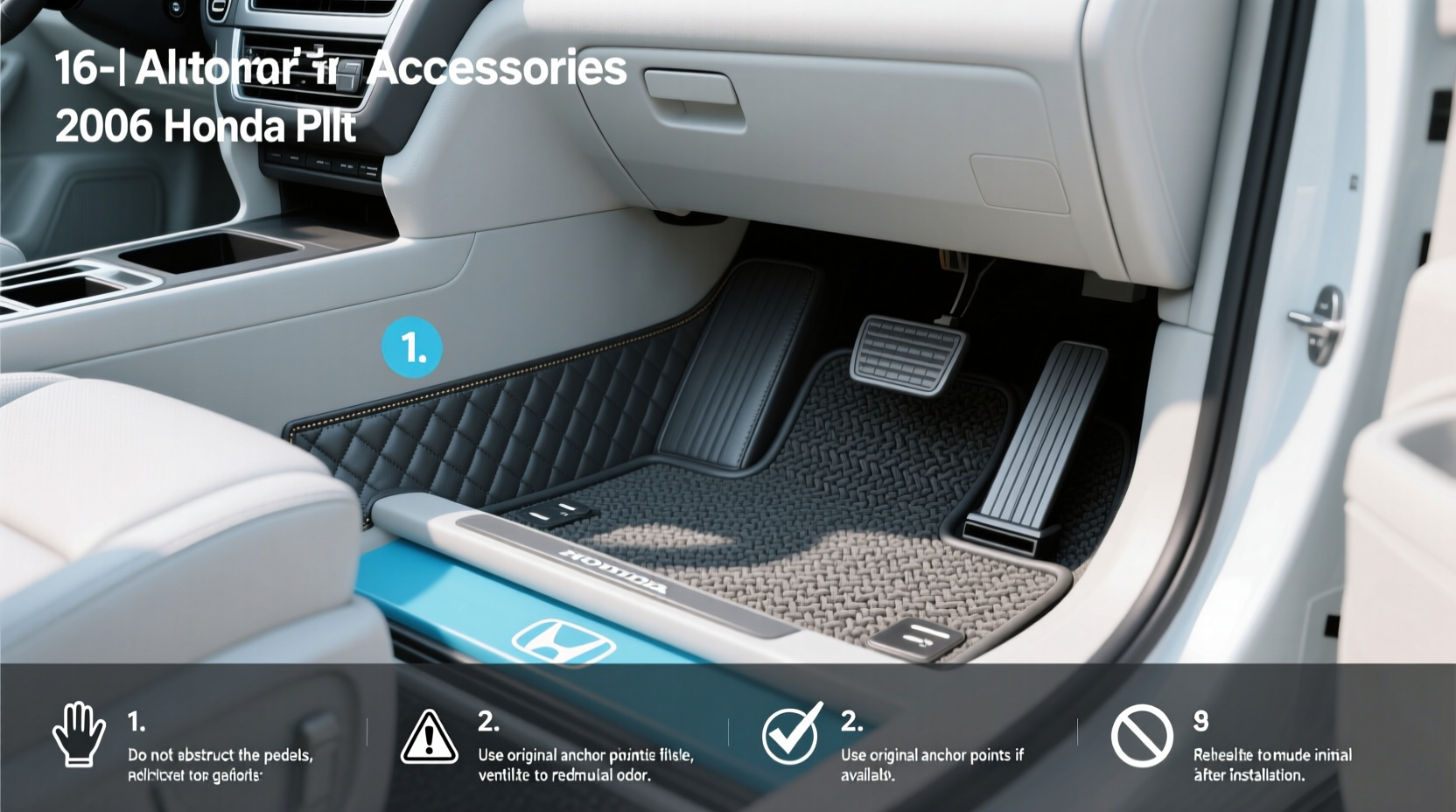 How to Choose All Weather Floor Mats for 2006 Honda Pilot