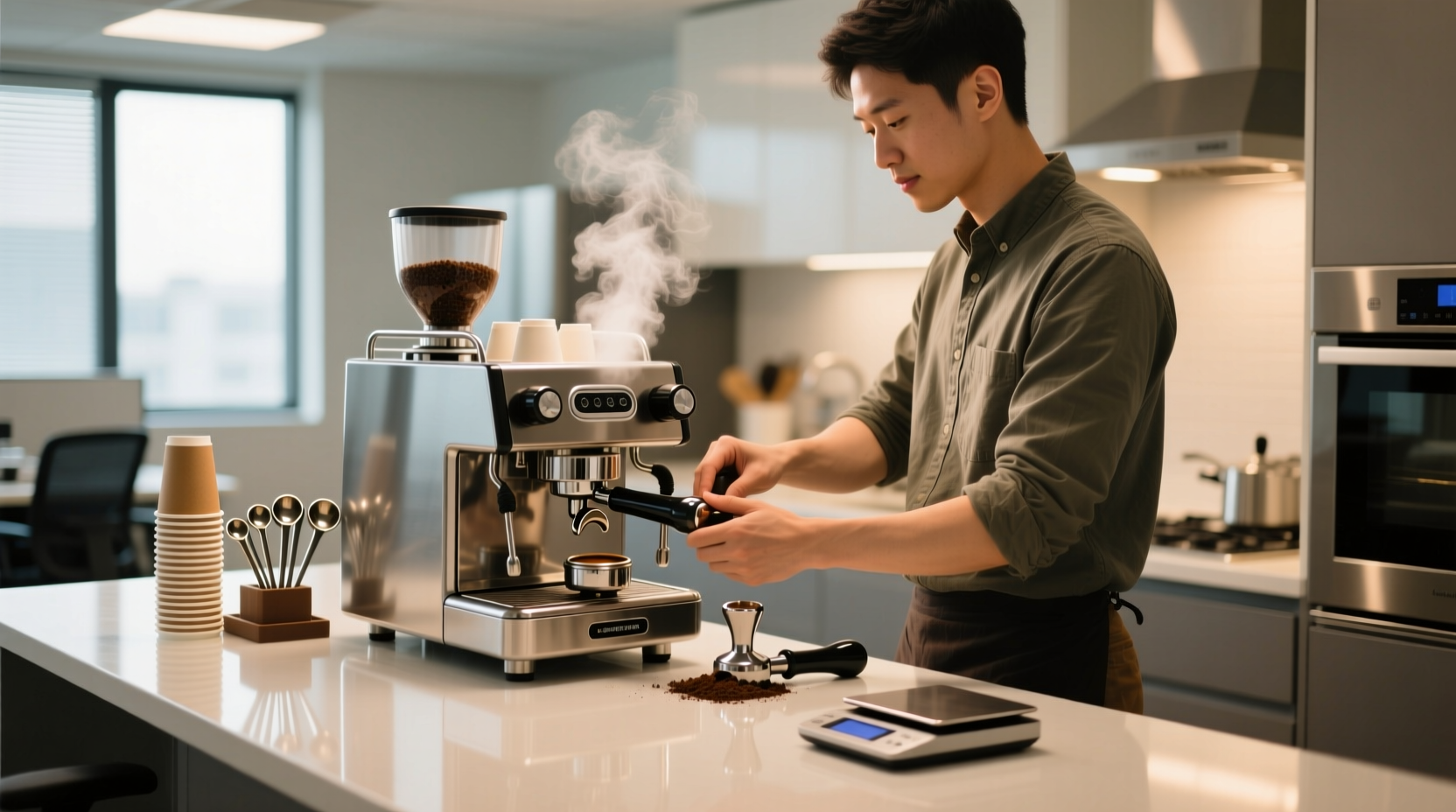 how can i make espresso in the office kitchen