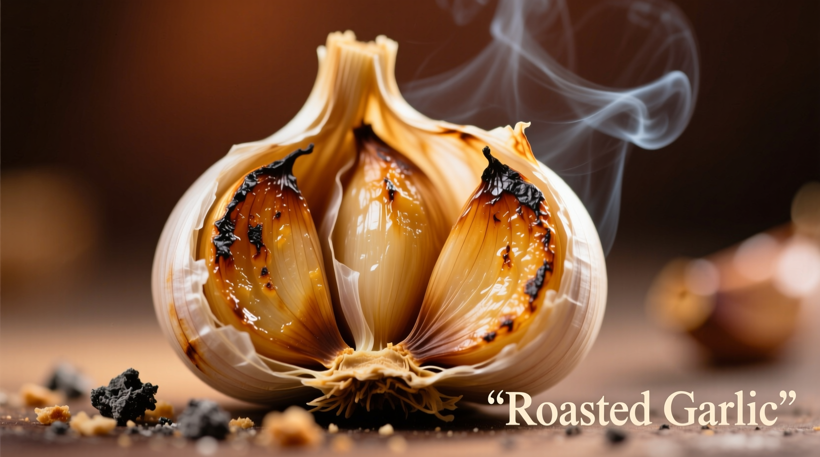 roasted head of garlic