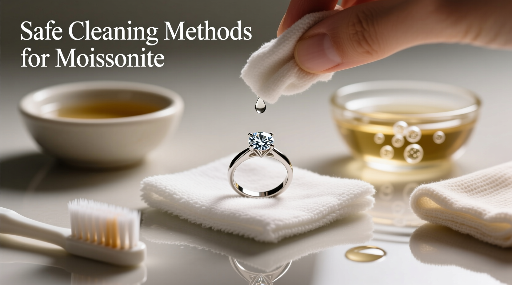 effective and safe methods to clean your moissanite ring without causing damage