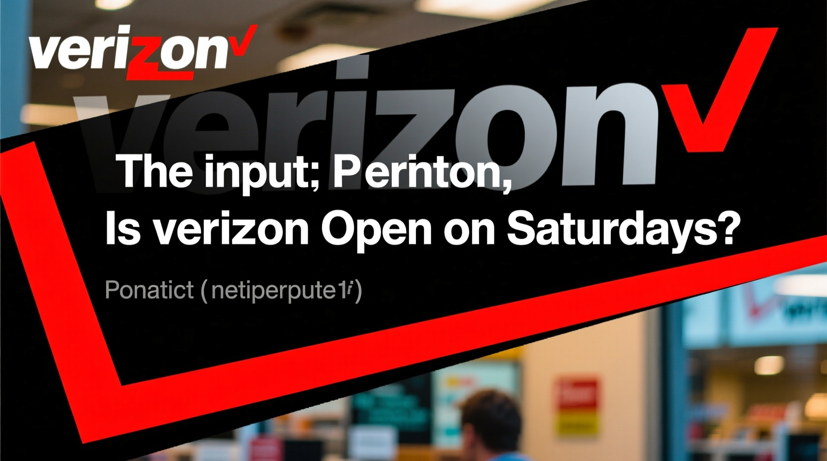 is verizon open on saturdays