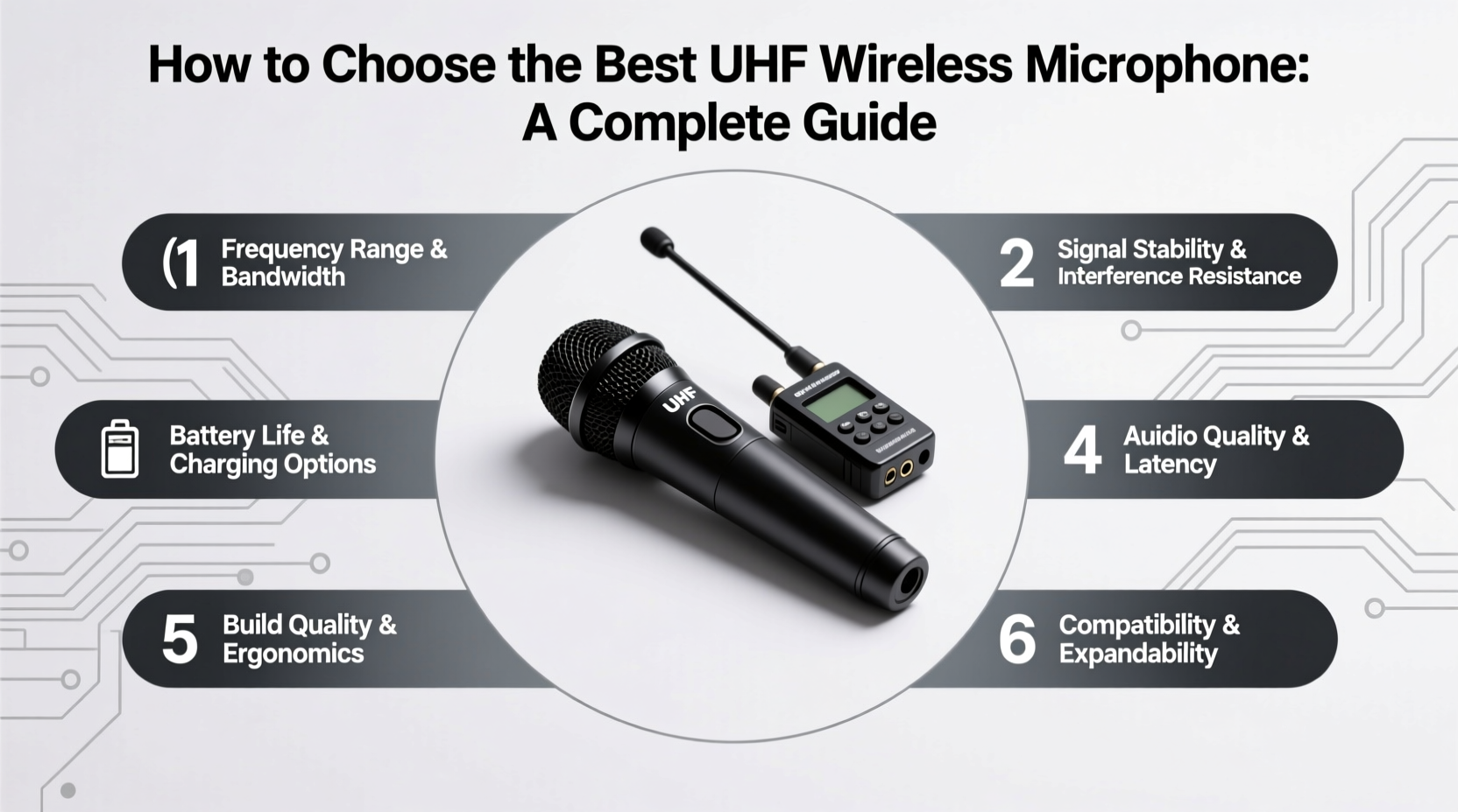 uhf wireless microphone professional