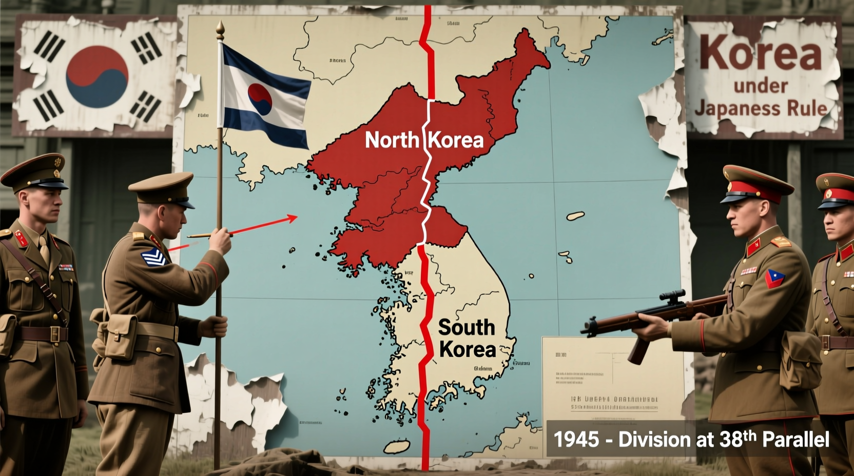 why did korea split the division of north and south explained