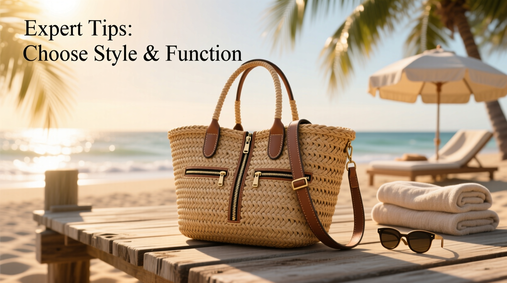 expert tips for choosing the ideal woven beach bag that combines style and function