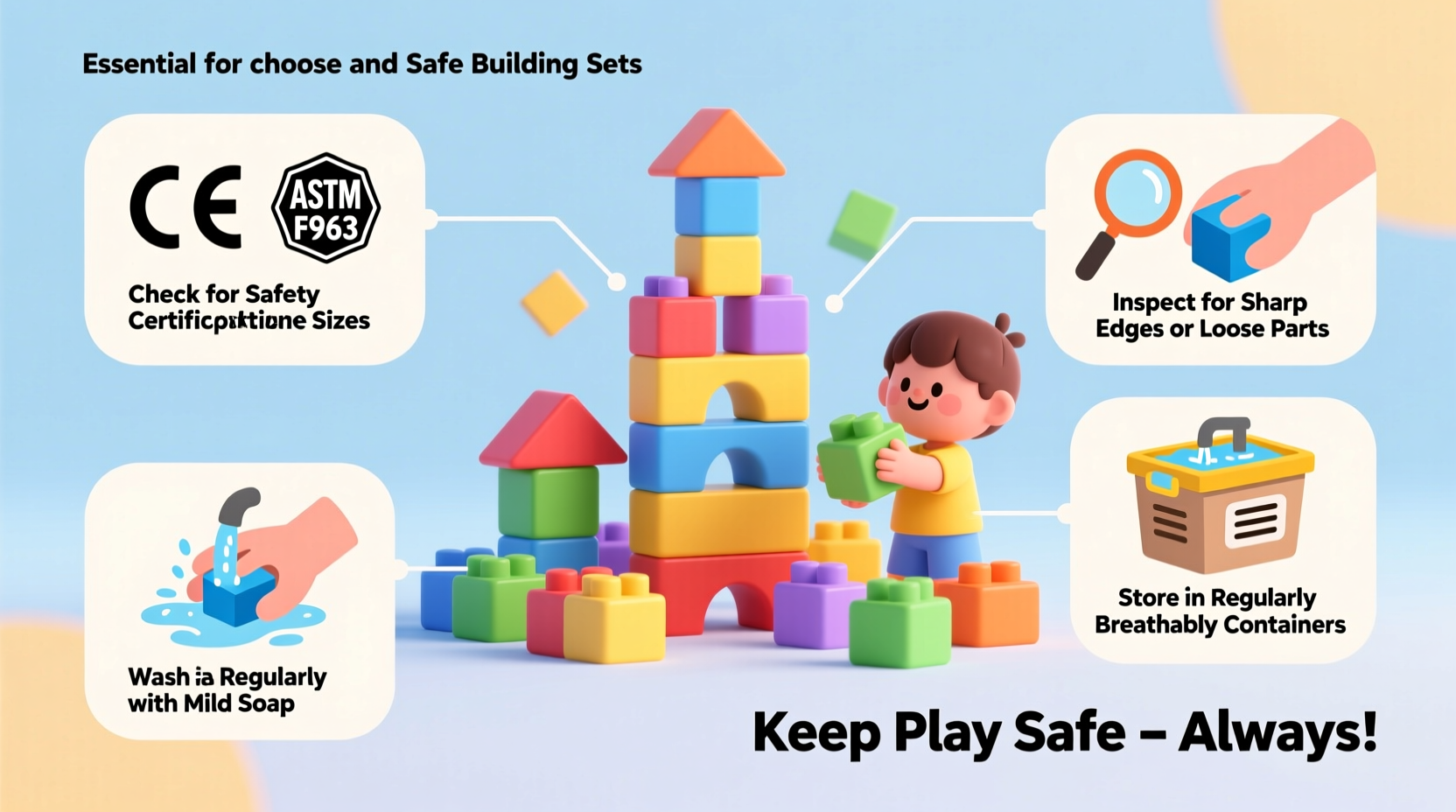 essential tips for choosing and maintaining safe building block sets for children