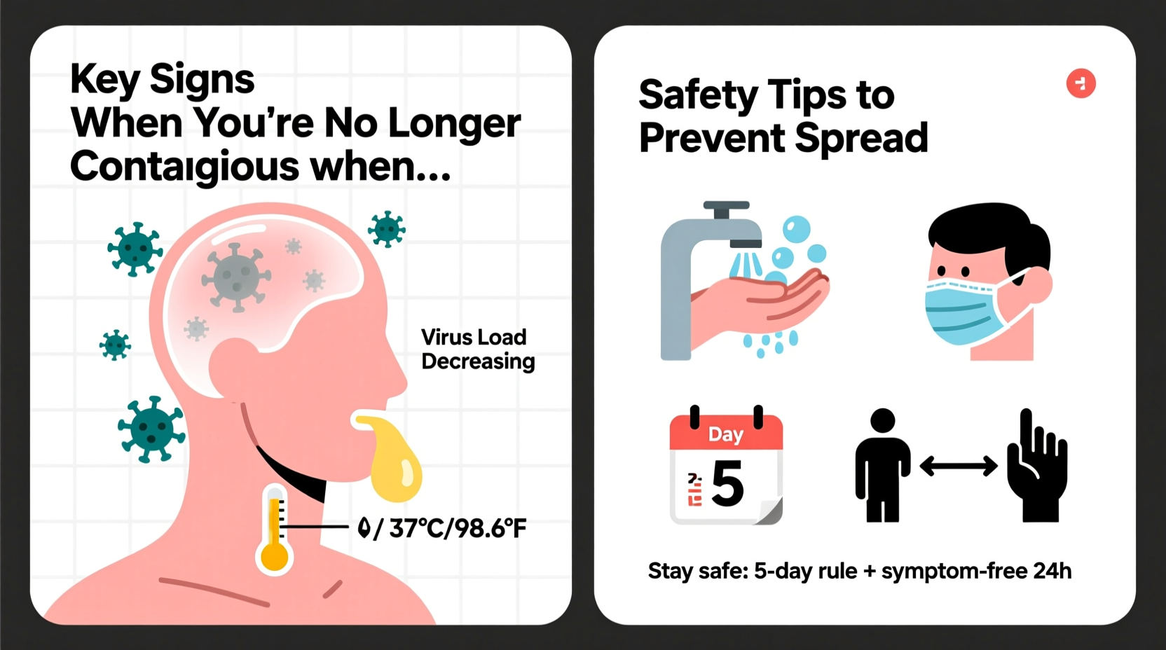 how to tell when a cold is no longer contagious key signs and safety tips