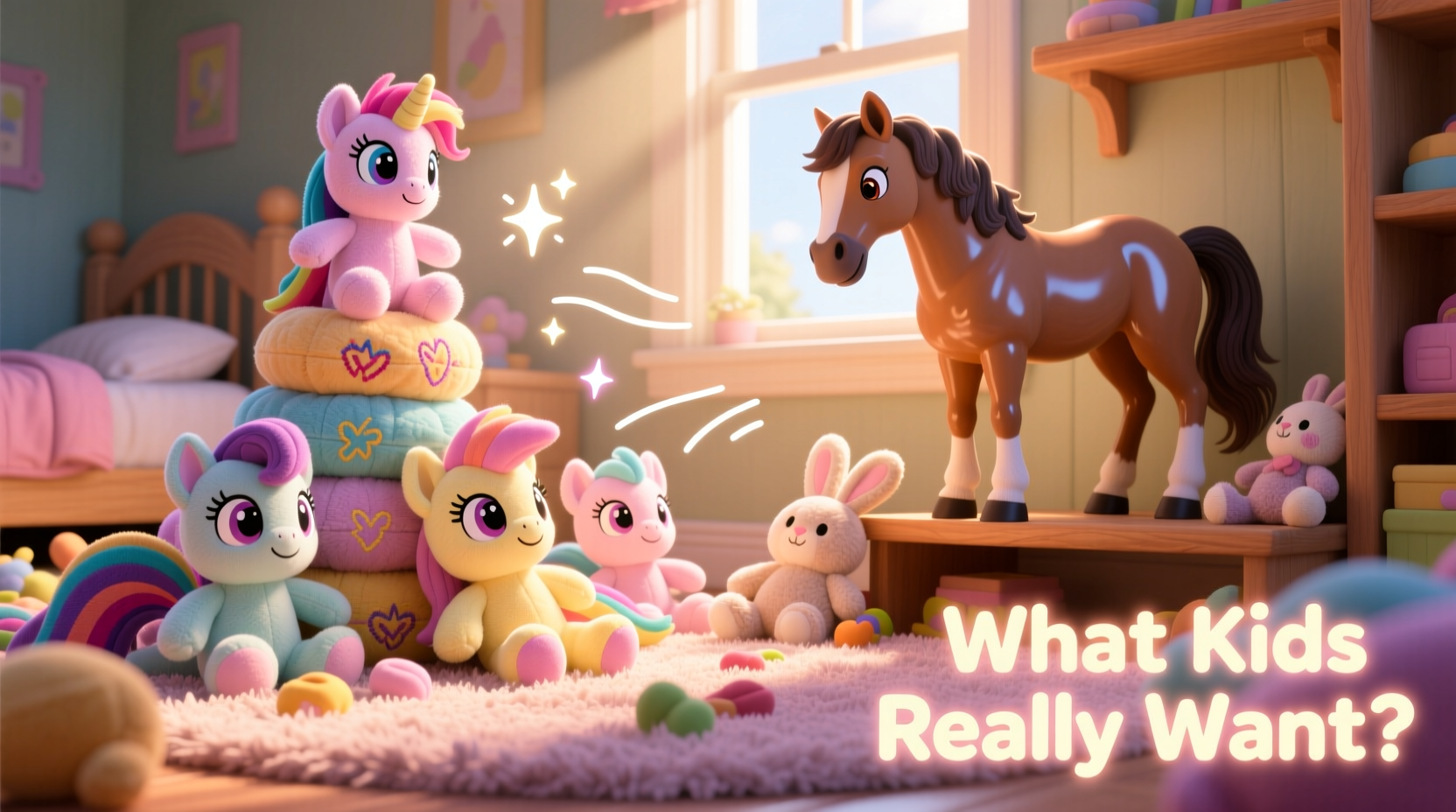 are little pony plushies taking over what kids really want vs realistic horse toys