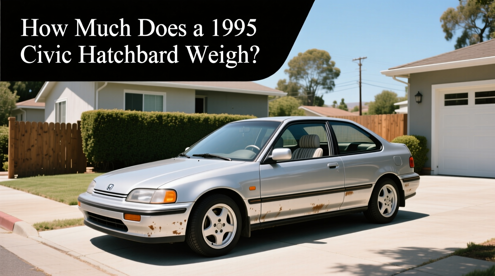 1995–1996 Honda Civic Hatchback Weight Guide