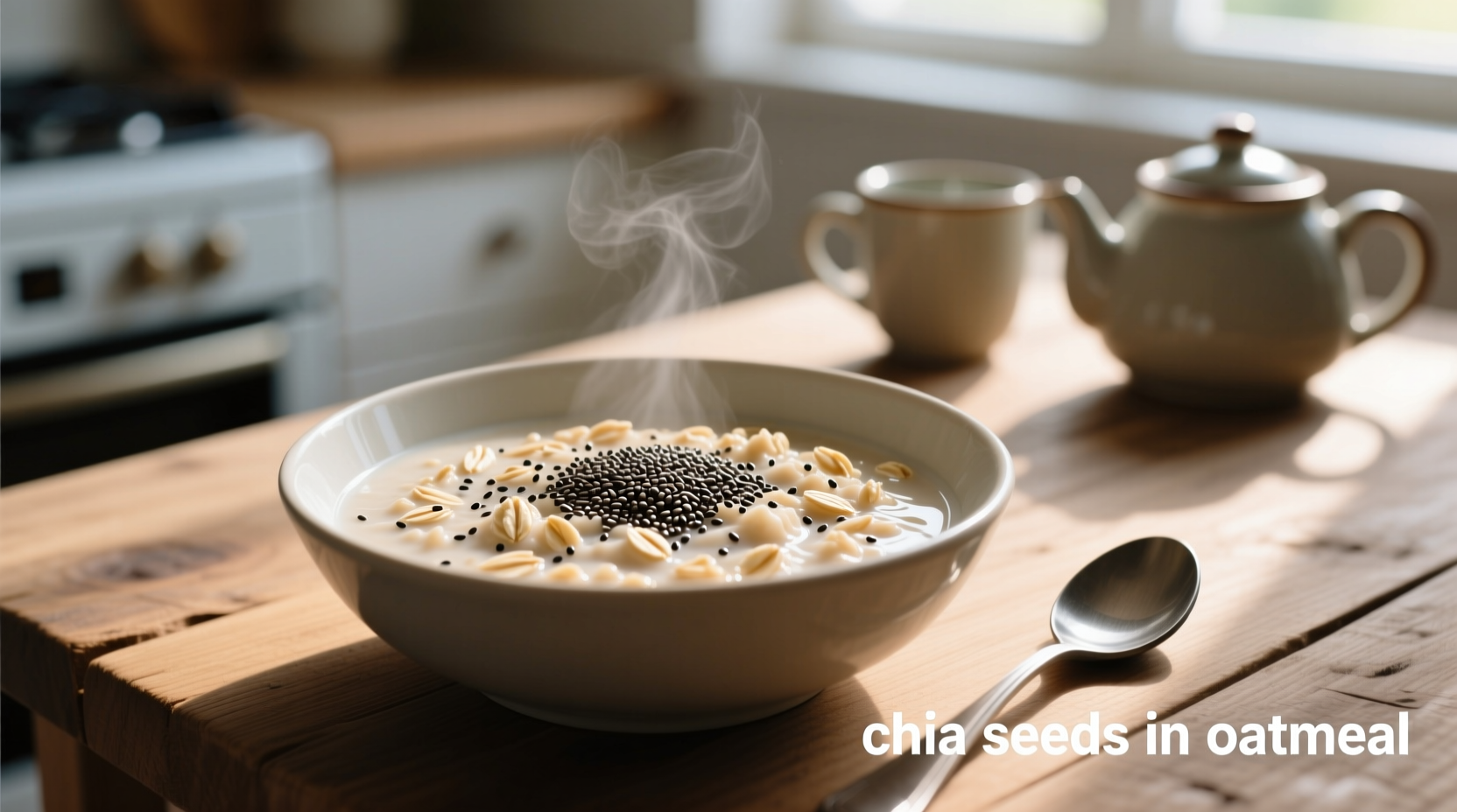 chia seeds in oatmeal