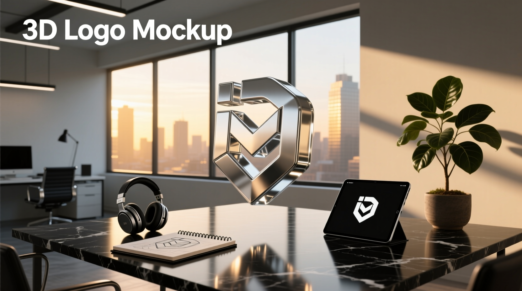 3d logo mockup guide for brands designers