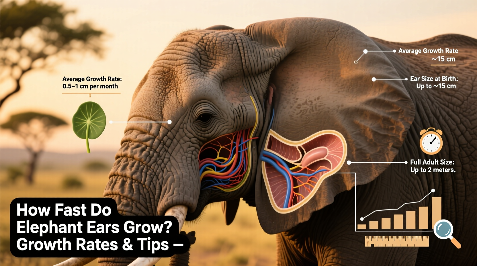 how fast does elephant ear grow