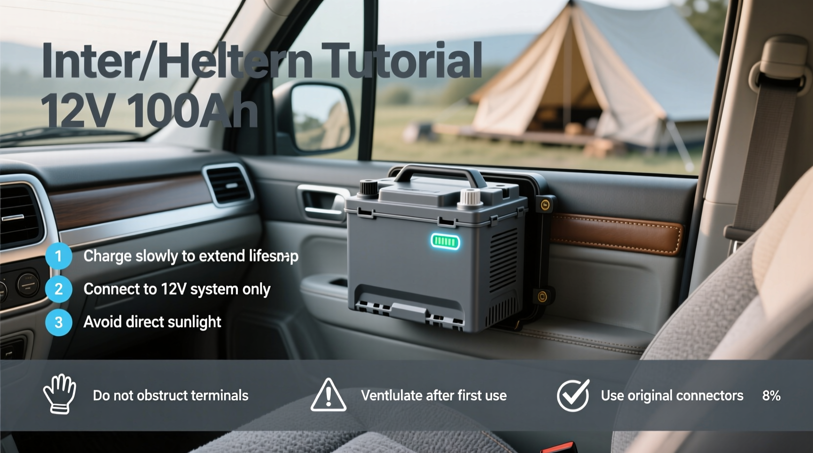 How to Choose Batterie Camping Car Décharge Lente 12v 100ah Gel