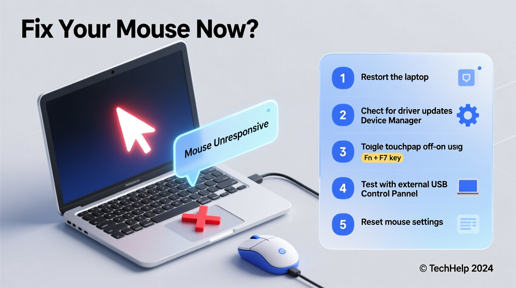 laptop mouse not working troubleshooting tips solutions