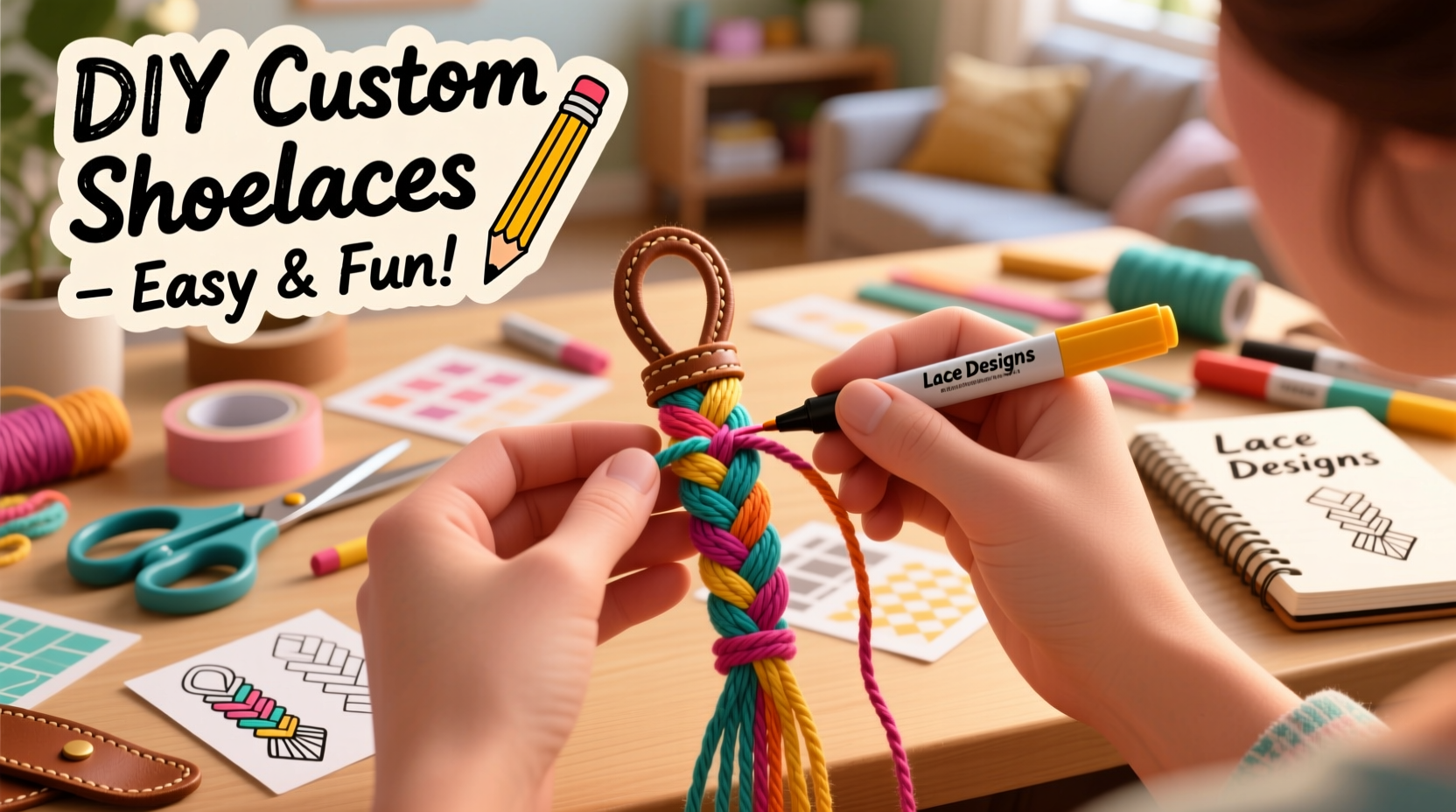 creative and easy ways to make your own custom shoelaces at home