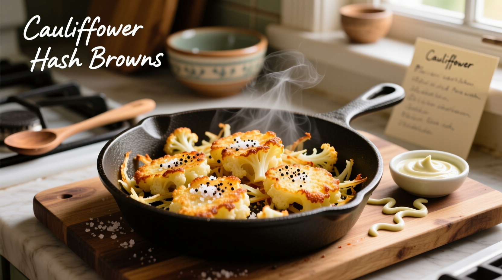cauliflower hash brown recipe