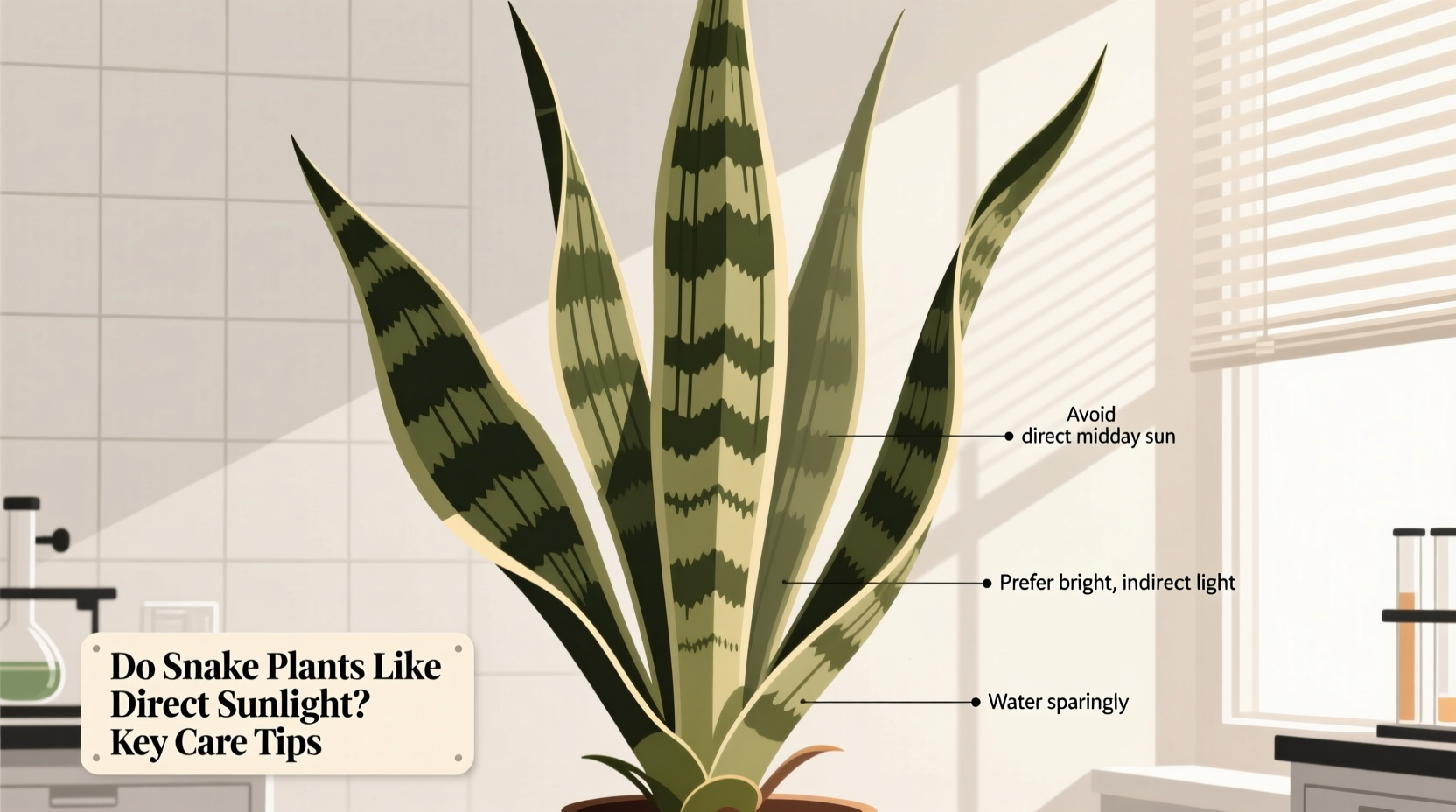 does snake plant like direct sunlight