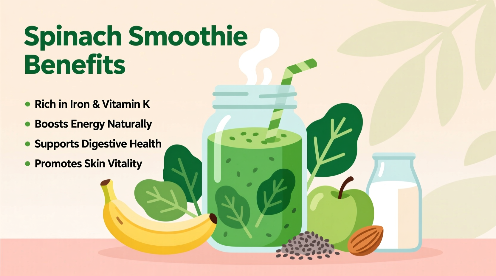 Spinach Smoothie Benefits: 5 Science-Backed Health Advantages