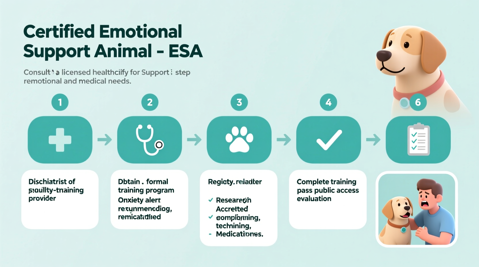 how to qualify for and get a support dog a step by step guide for emotional and medical needs