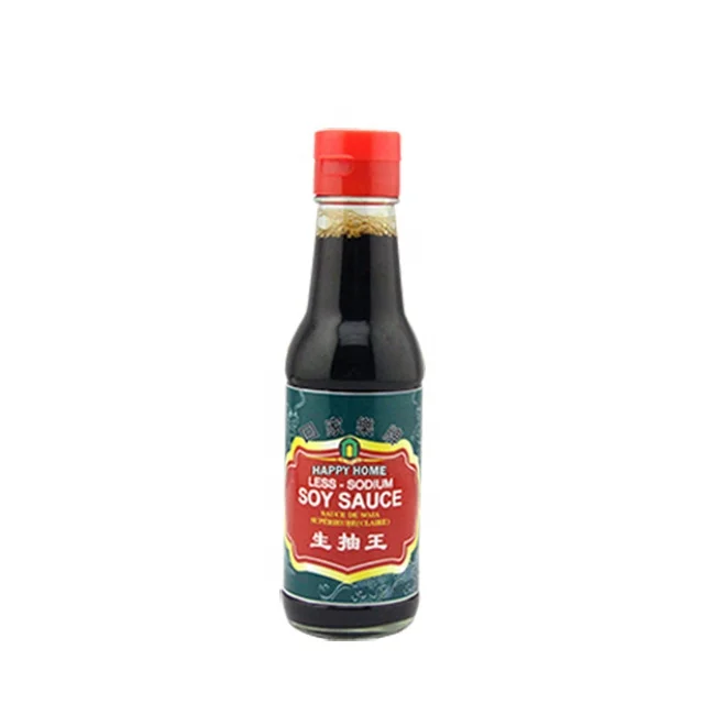 JOLION Supermarket Bulk Wholesale BRC HALAL HACCP ISO LKK Style Less Sodium Soya Sauce 150ml