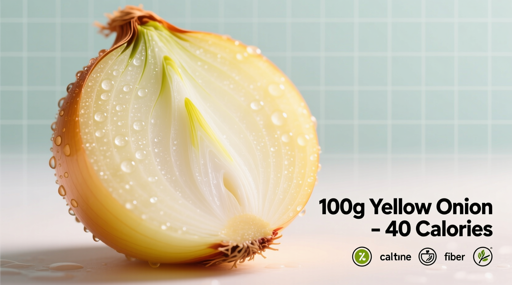 yellow onion calories