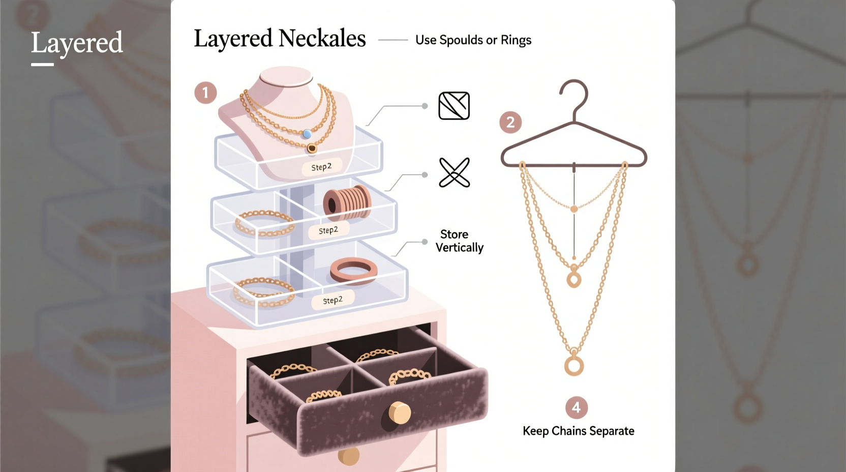the ultimate guide to storing delicate layered necklaces to prevent tangling