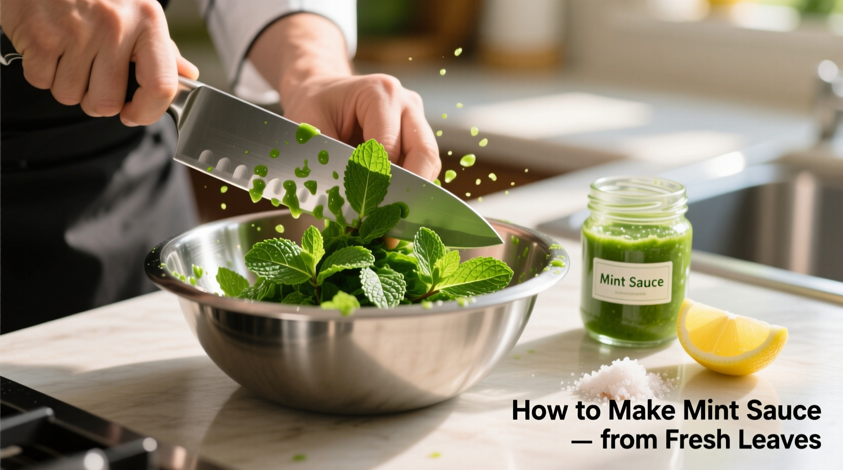 how to make mint sauce from mint leaves