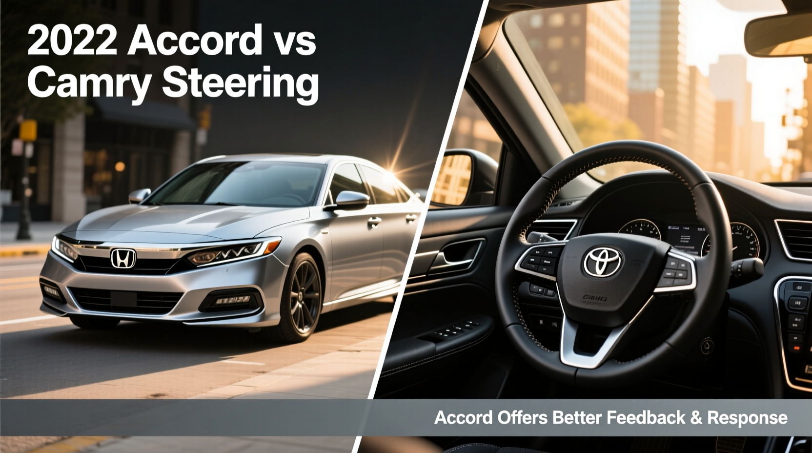accord 2022 vs camry steering