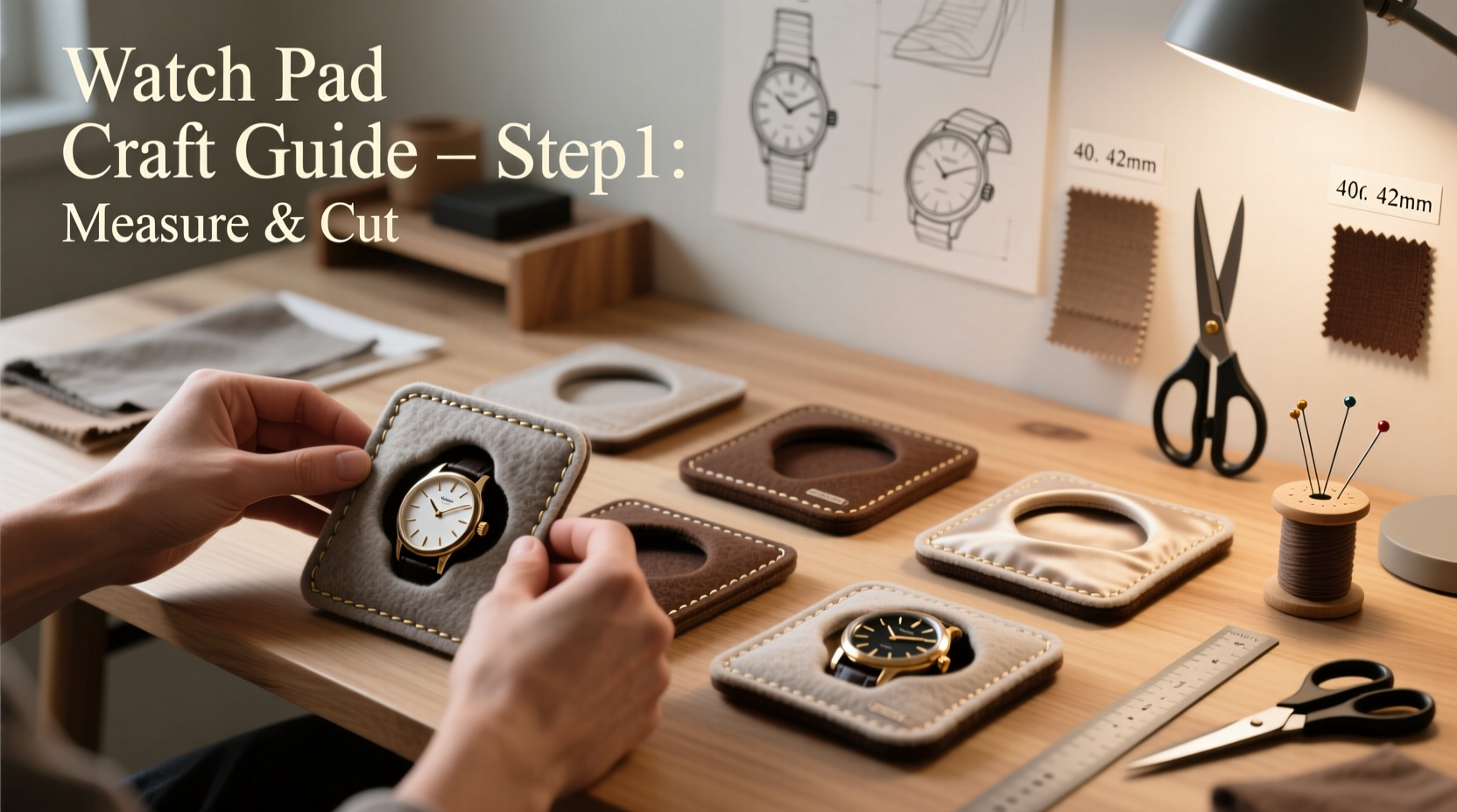 creative guide how to make watch pads at home for stylish and secure storage