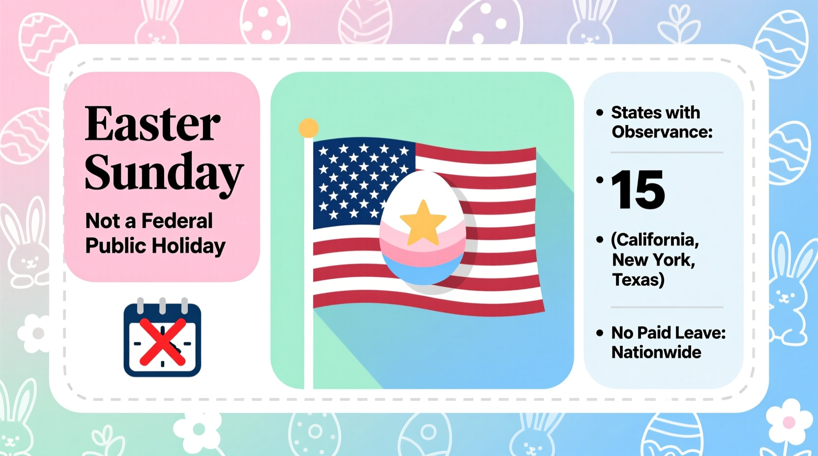 is easter a public holiday in usa