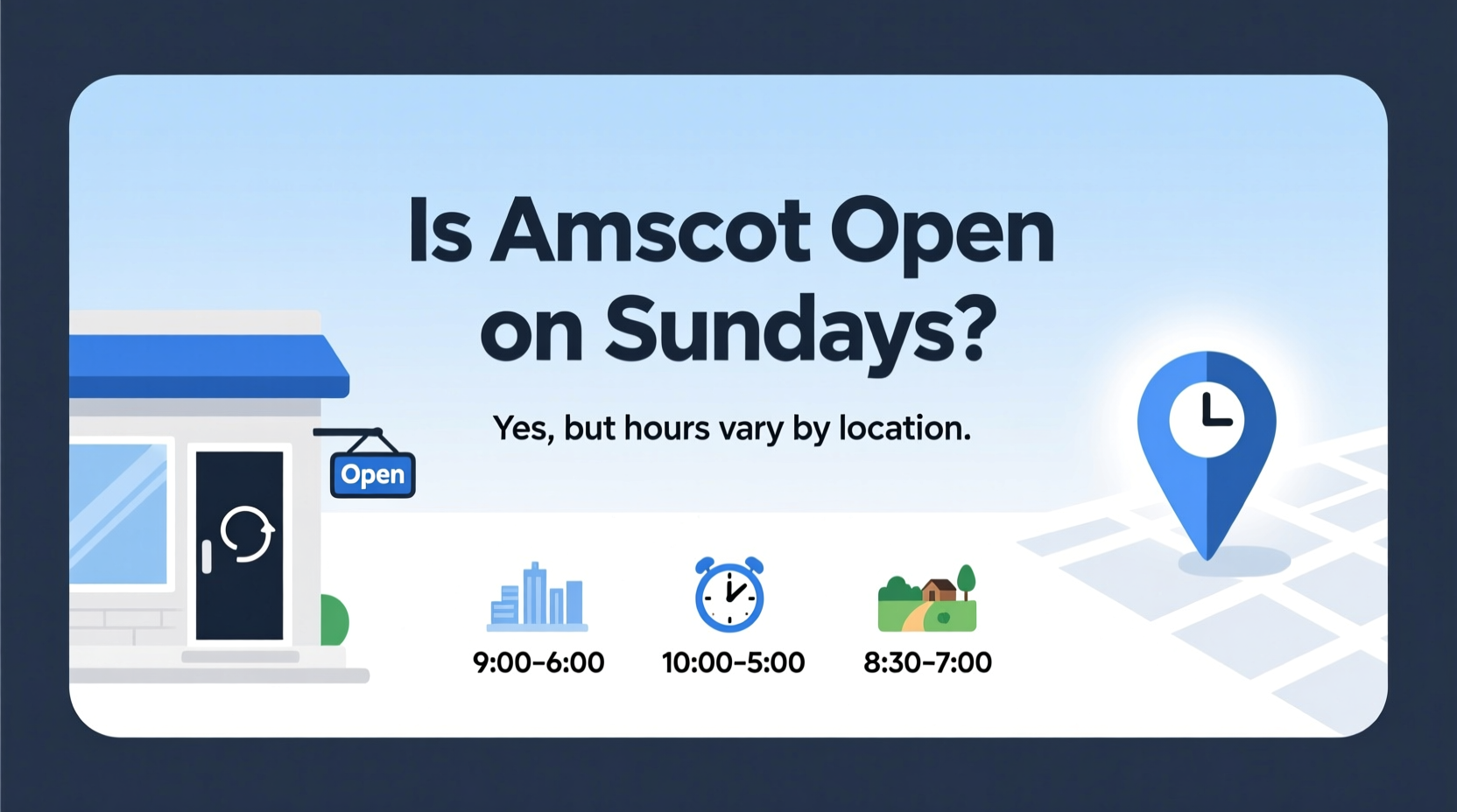 is amscot open on sundays