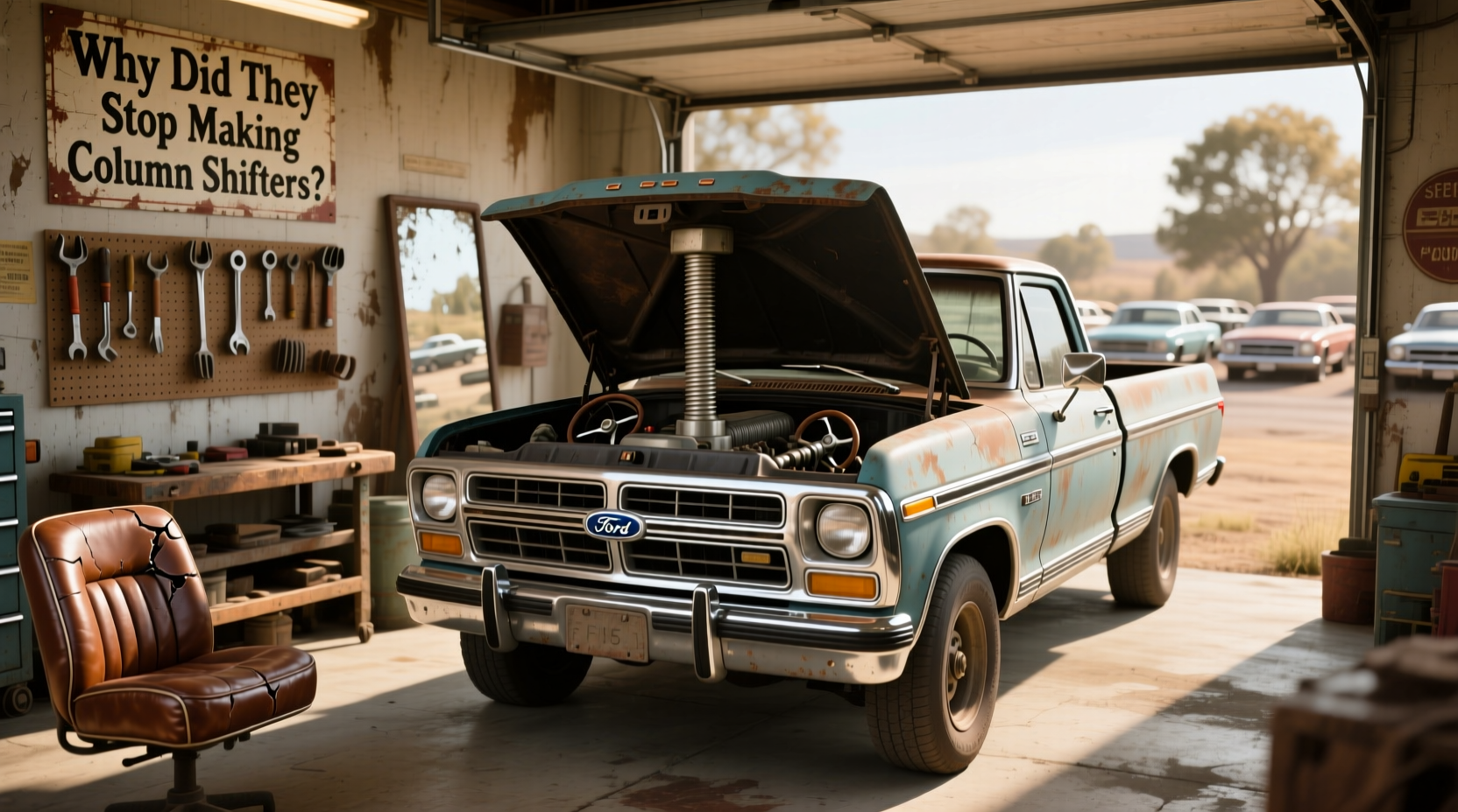 Pickup Trucks with Column Shifter Guide