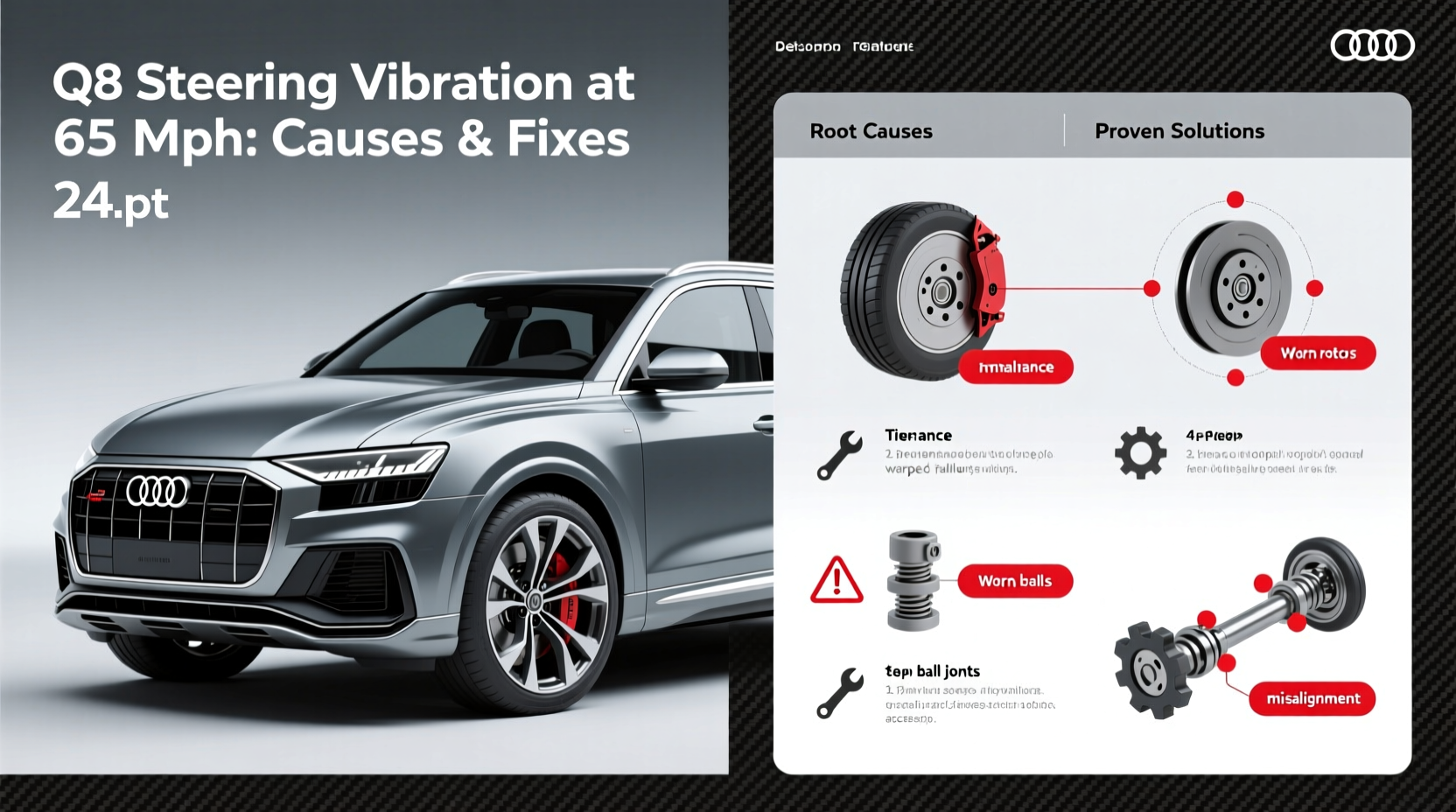 Q8 Steering Vibration at 65 mph: Causes & Fixes