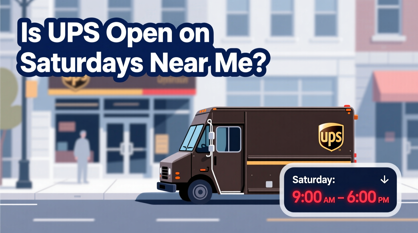is ups open on saturdays near me
