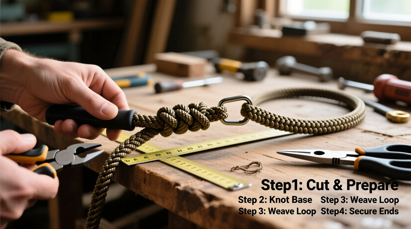 crafting a durable 4 foot paracord dog leash a step by step diy guide