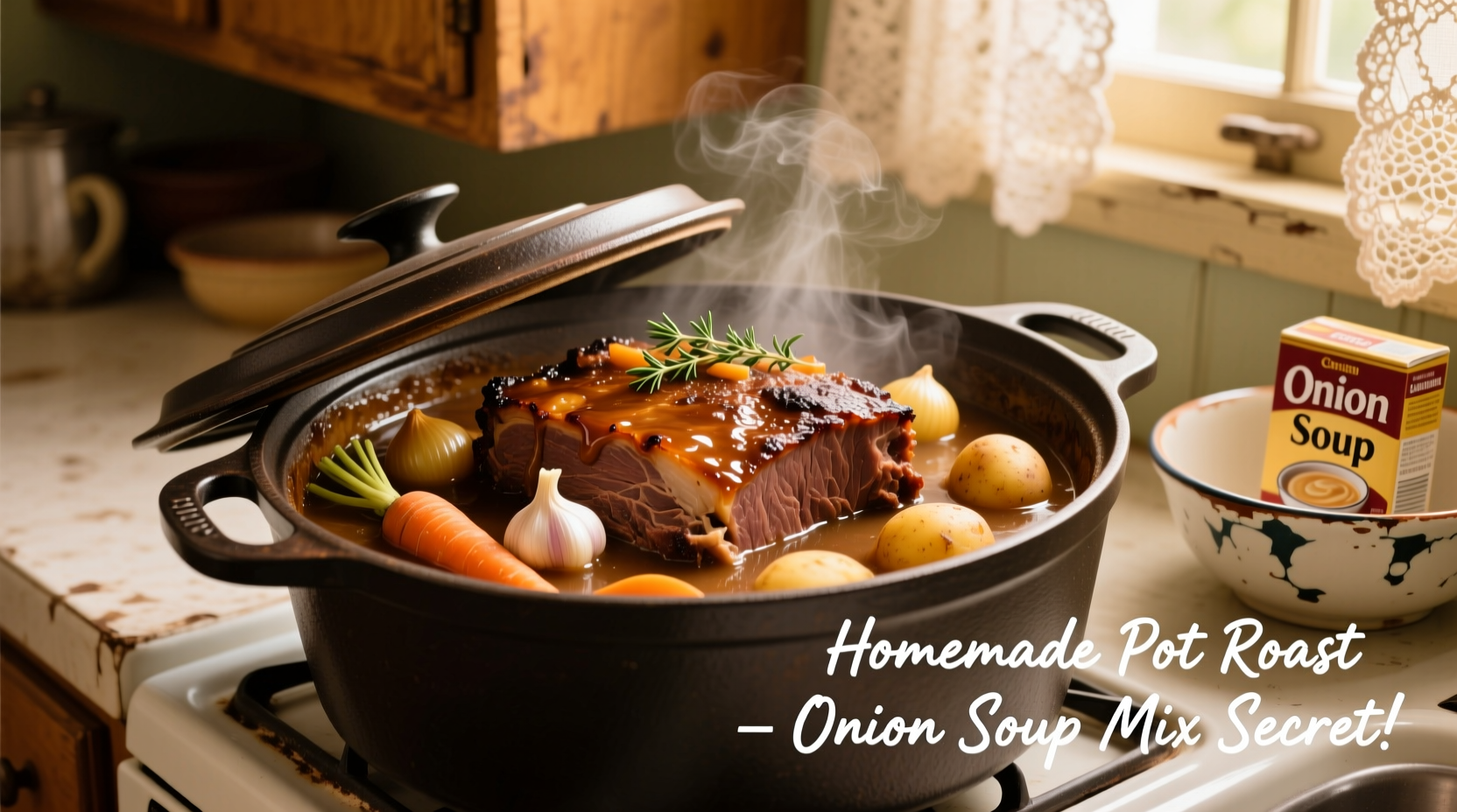 pot roast using onion soup mix