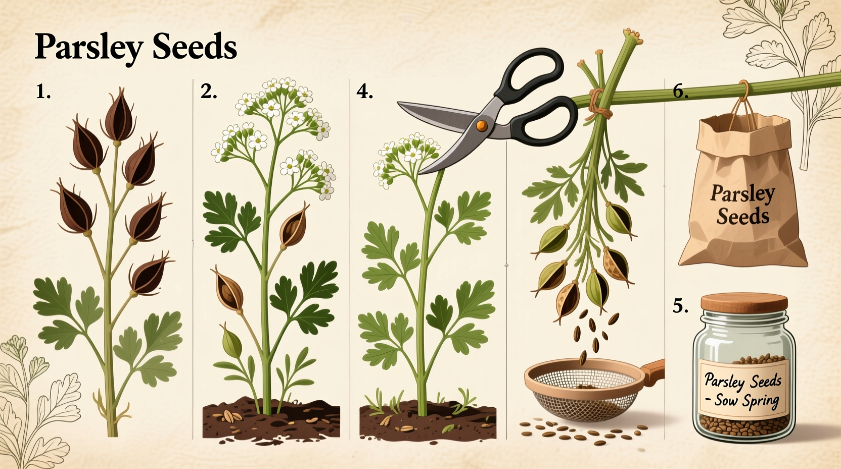 how to harvest parsley seeds