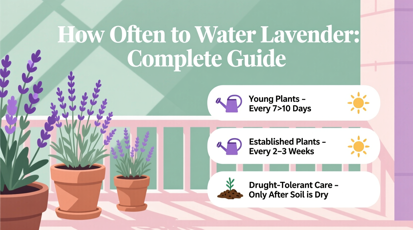 how often to water lavender plant