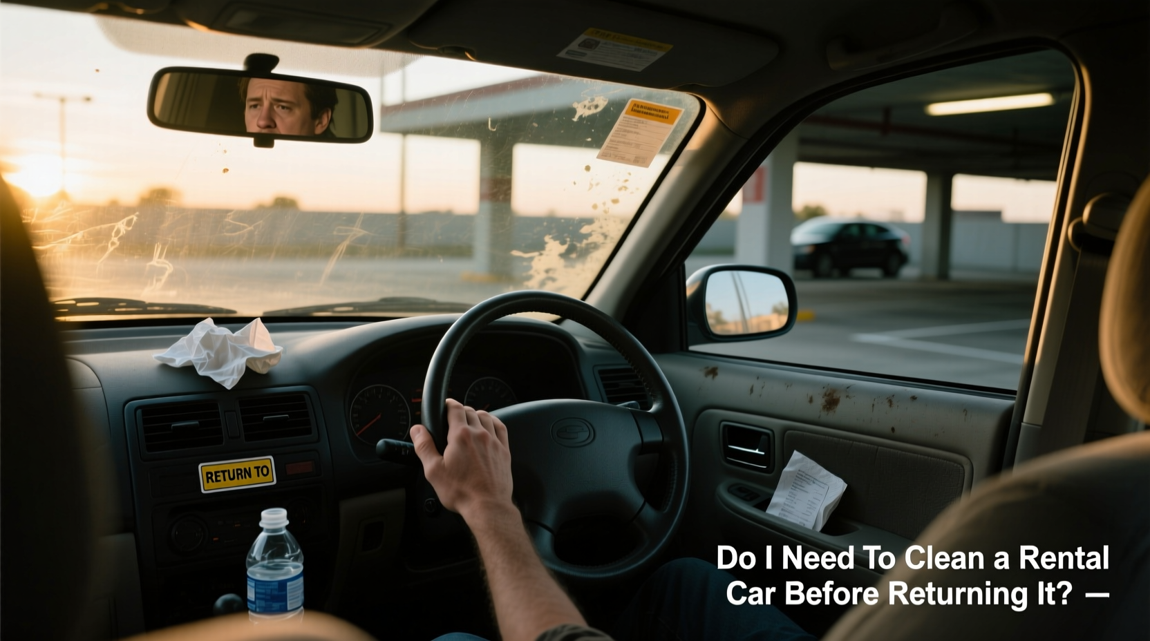 do i need to clean rental car