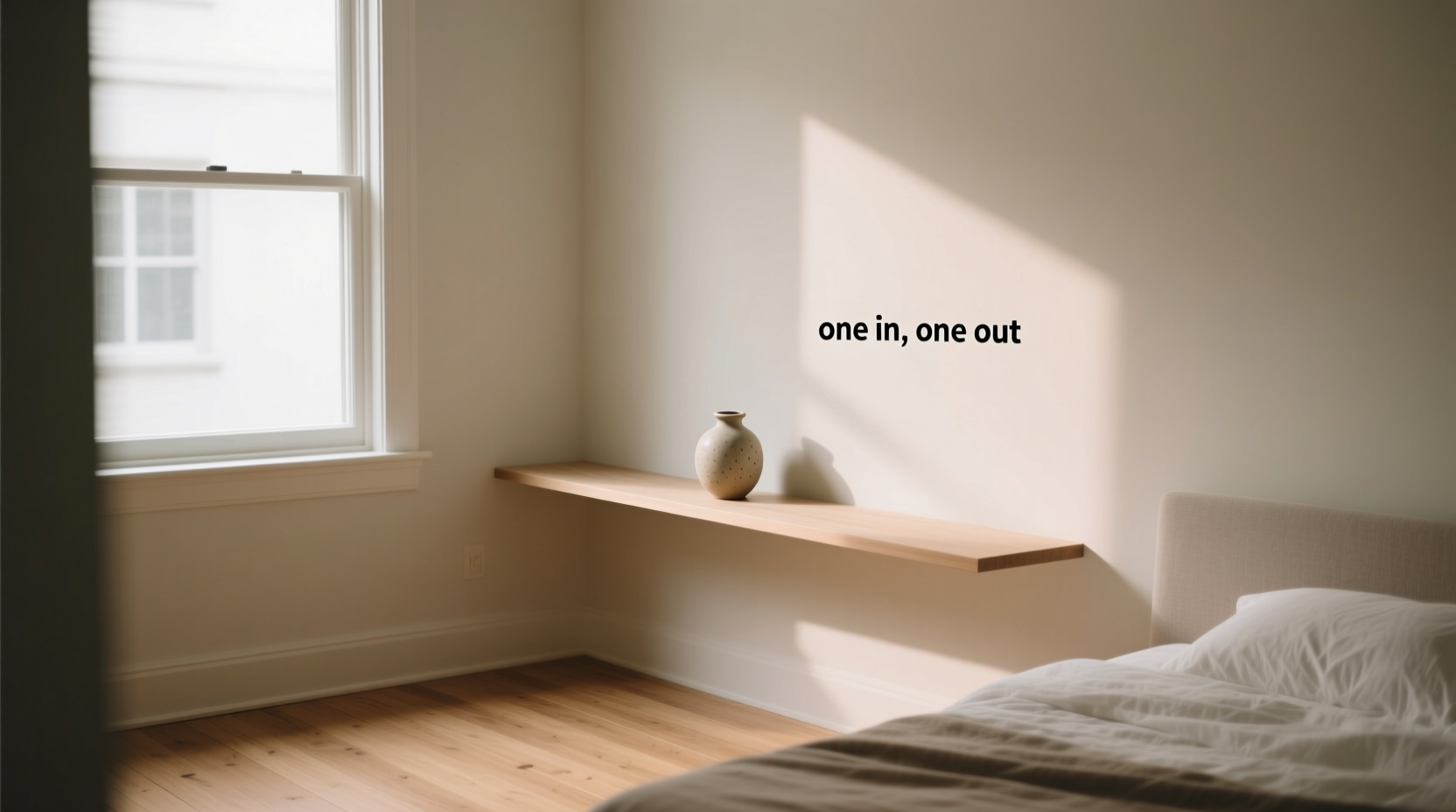 one in one out decluttering rule